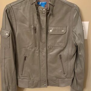 adidas superstar leather jacket